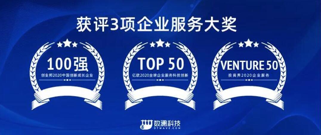 【合作伙伴】數(shù)瀾科技連獲三項企業(yè)服務大獎：專注數(shù)據(jù)中臺賽道，幫助企業(yè)挖掘數(shù)據(jù)價值