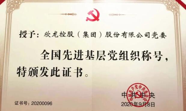 【動(dòng)態(tài)新聞】表彰！欣龍控股榮獲兩項(xiàng)國(guó)家級(jí)重要榮譽(yù)